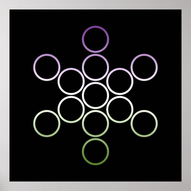 genderQueer helig-cirklar Poster (Framsidan)