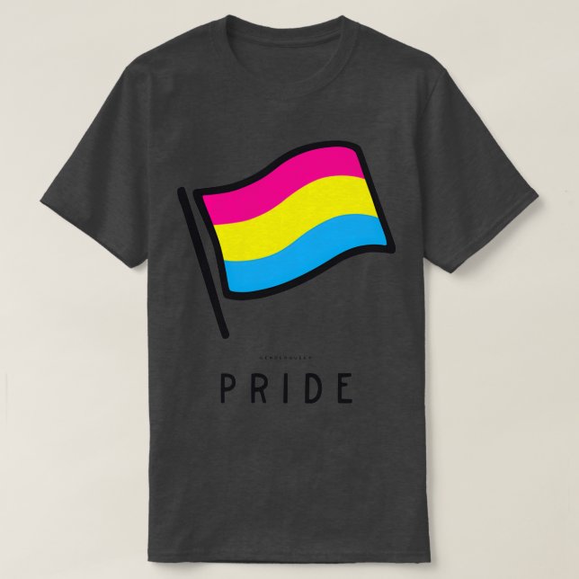 Genderqueer LGBT Rainbow Flagga Shirt Pride 2019 P T Shirt (Design framsida)