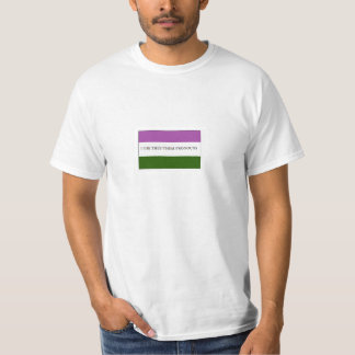 Genderqueer Nonbinary flaggapride dem pronomen Tee Shirt
