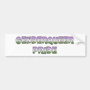 Genderqueer pride bildekal