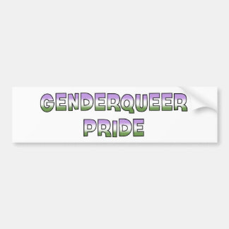 Genderqueer pride bildekal