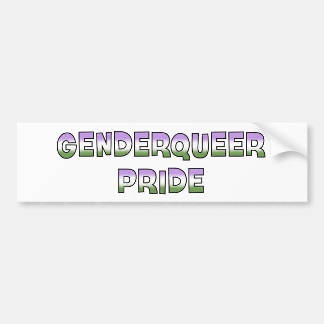 Genderqueer pride bildekal (Framsidan)