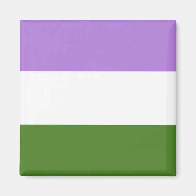 Genderqueer Pride Flag  Magnet (Framsidan)