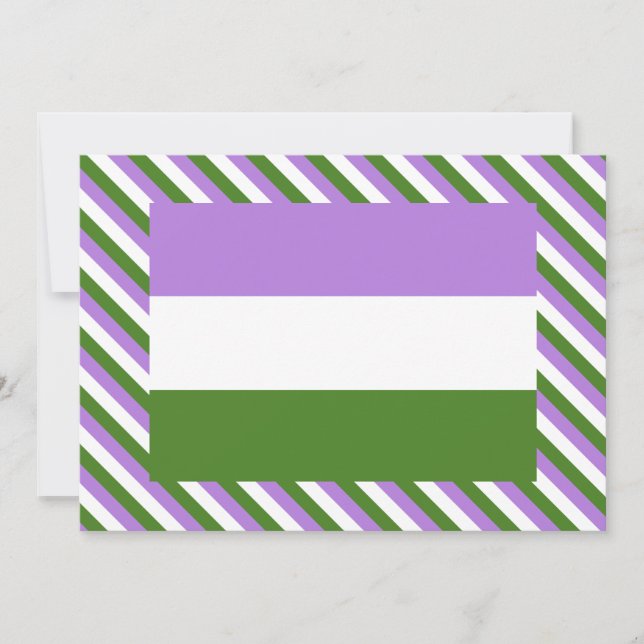 Genderqueer Pride Flagga (Framsida)