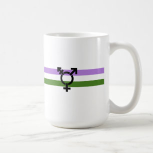 Genderqueer Pride Flagga Kaffemugg