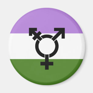 Genderqueer Pride Flagga Magnet