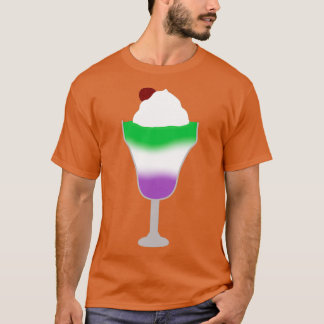Genderqueer Pride Flagga Parfait T Shirt
