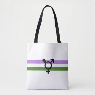 Genderqueer Pride Flagga Tygkasse
