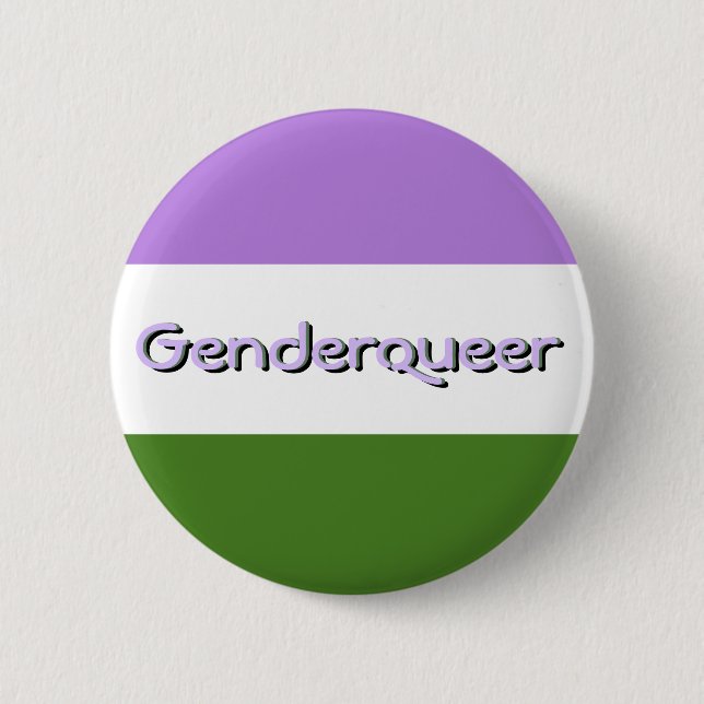 Genderqueer pride knäppas knapp (Framsida)