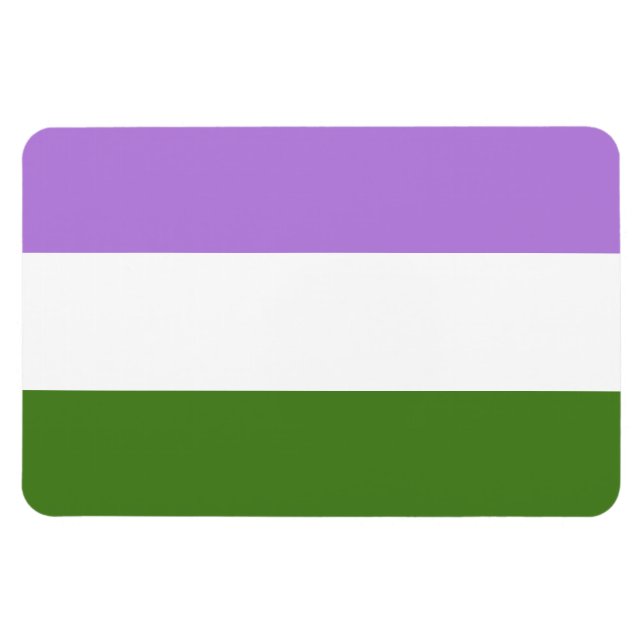 Genderqueer Pride Magnet (Horisontell)