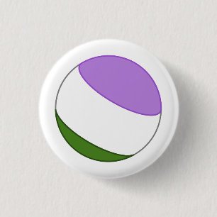 Genderqueer Pride Sphere Knapp