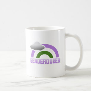 GENDERQUEER-REGNBÅGE KAFFEMUGG