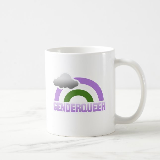 GENDERQUEER-REGNBÅGE KAFFEMUGG (Höger)