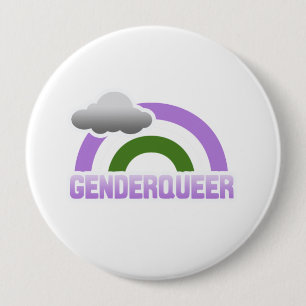 GENDERQUEER-REGNBÅGE KNAPP
