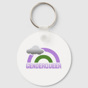 GENDERQUEER-REGNBÅGE NYCKELRING