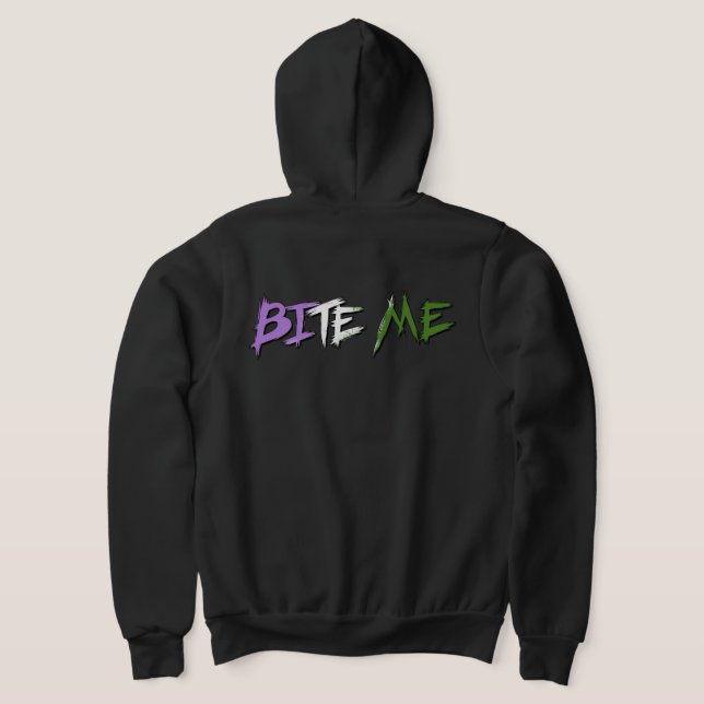 Genderqueer stolthet Bit mig T Shirt (Laydown Baksida)