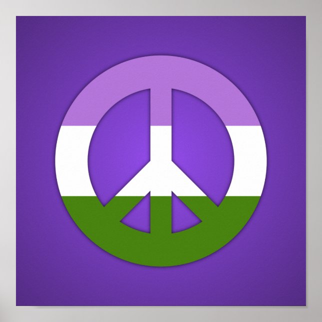 Genderqueer stolthet flagga Poster (Framsidan)