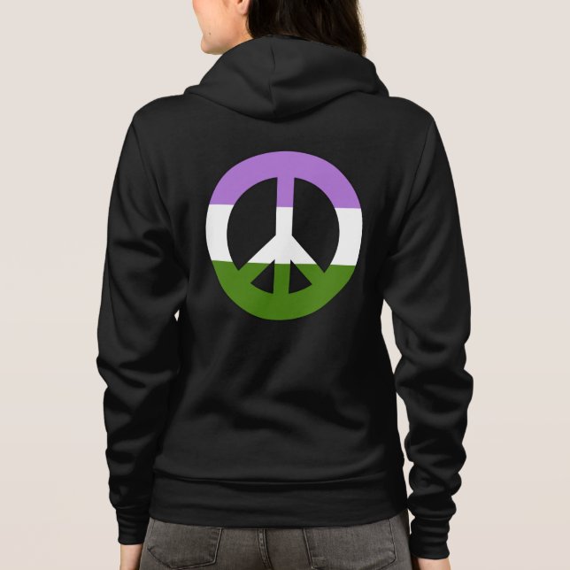 Genderqueer stoltighetsflagga t shirt (Baksida)