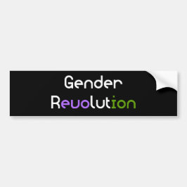 Genderrevolution LGBTQA Non-Binära Genderqueer Bildekal