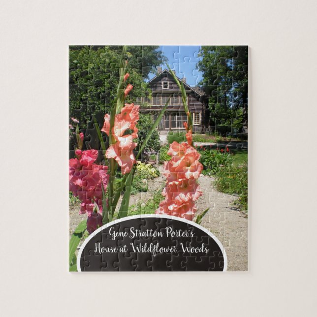 Gene Stratton Porter Historical House och Garden Pussel (Vertikal)