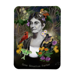 Gene Stratton Porter Porträtt Magnet