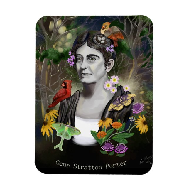 Gene Stratton Porter Porträtt Magnet (Vertikal)