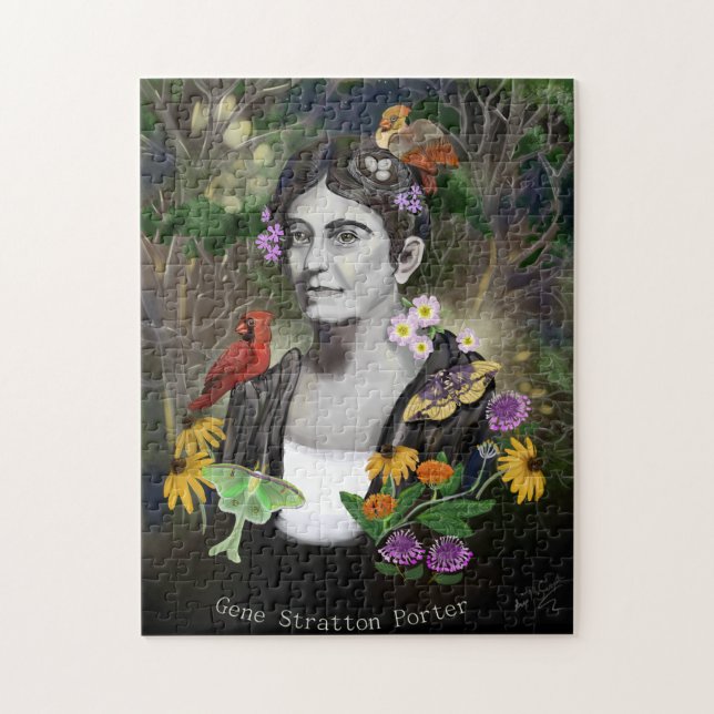 Gene Stratton Porter Porträtt Pussel (Vertikal)