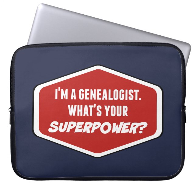 Genealog Superkraft Anpassad Laptopfodral Laptop Fodral (Framsidan)