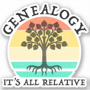 Genealogi - allt är relativt klistermärken