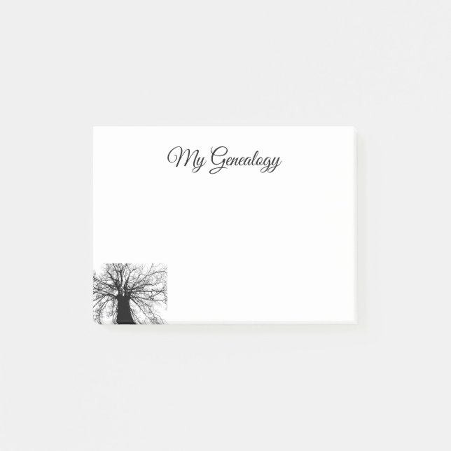Genealogifamiljen Träd Post-it Block (Framsida)