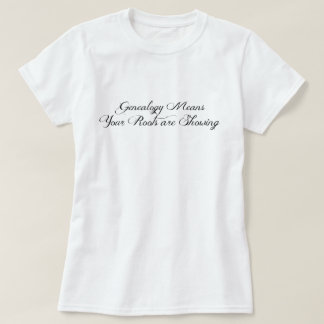 Genealogiska elak som era rötter visar tee shirt