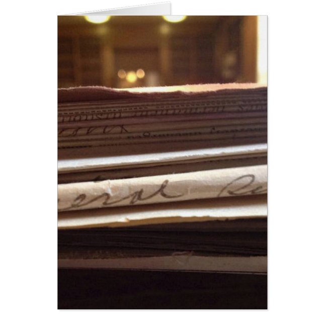 genealogiskt blankkort - lodrät hälsningskort (Framsidan)