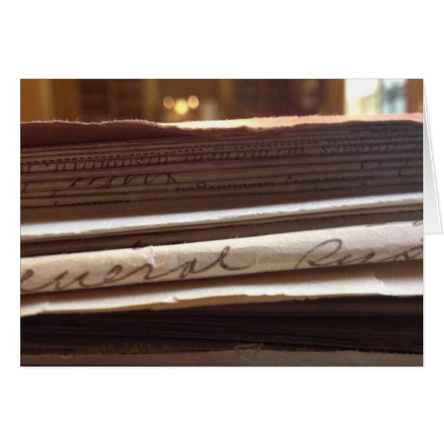 genealogiskt blankkort - vågrät hälsningskort (Framsidan Horizontal)