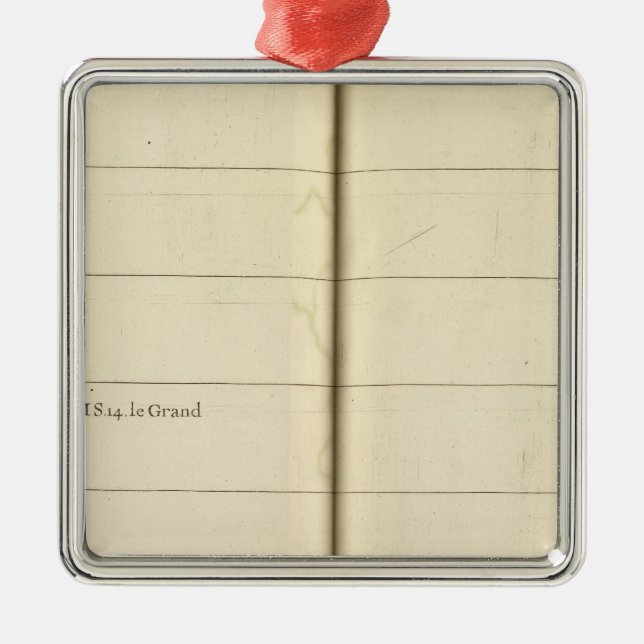 Genealogiskt Bord, Frankrike 2 Julgransprydnad Metall (Framsidan)