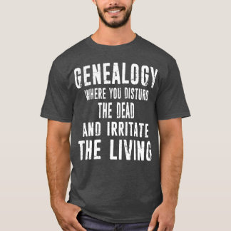 Genealogist-familjens historia i Genealogy Distres T Shirt