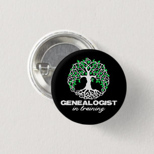 Genealogist i Träd-stift vid utbildning Knapp