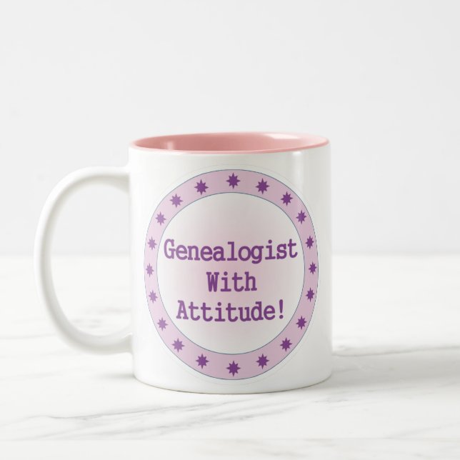 Genealogist med attityd Två-Tonad mugg (Vänster)