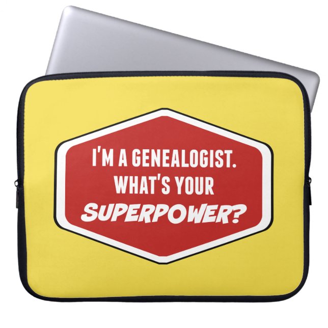 Genealogist Superpower Anpassningsbar Laptop sleev Fodral (Framsidan)