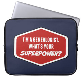 Genealogist Superpower Anpassningsbar Laptop sleev Laptop Fodral