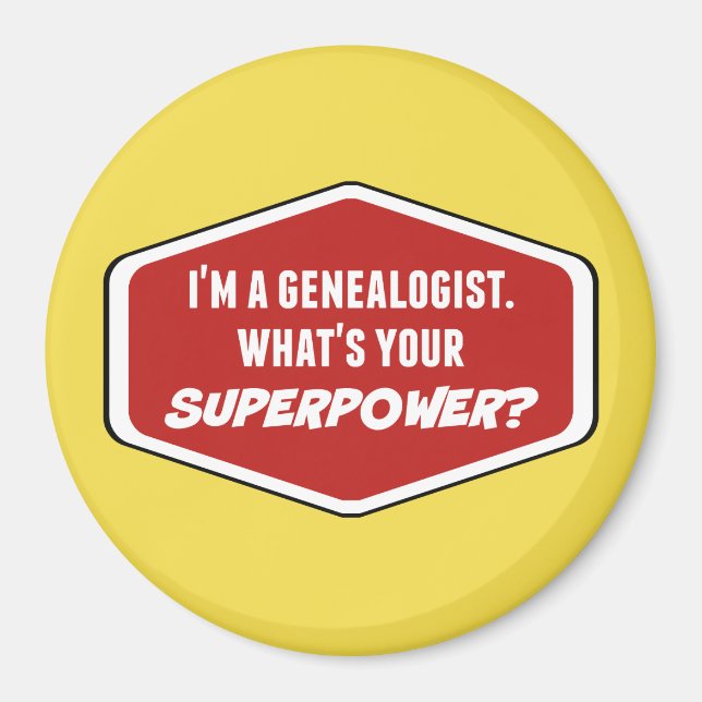 Genealogist Superpower Magnet (Framsidan)
