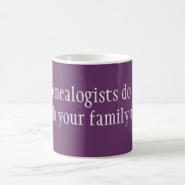 Genealogister gör det kaffemugg