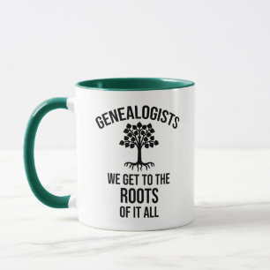 Genealogister - vi kommer till roten på allt mugg