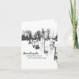 Genealogists Notecards Kort