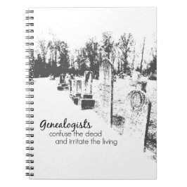 Genealogists Spiral Bound-bärbar dator Anteckningsbok Med Spiral