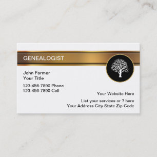 Genealogvisitkortar Visitkort