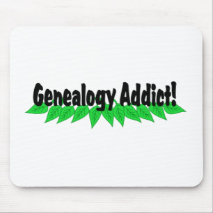 Genealogy Addict Mousepad Mousemat Musmatta