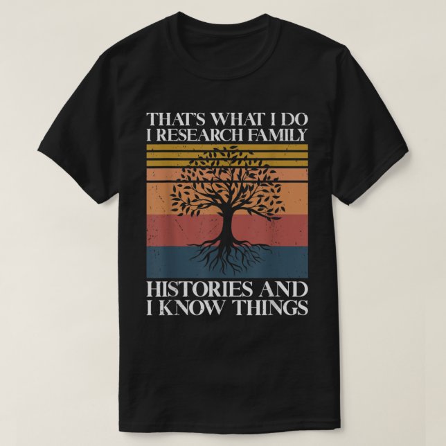 Genealogy Ancestry Dna Genealogist Family Träd Mak T Shirt (Design framsida)