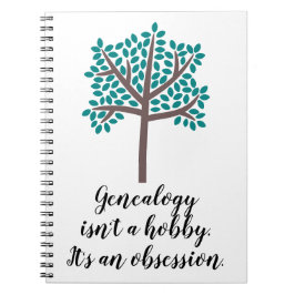 Genealogy är ingen Hobby Anteckningsbok