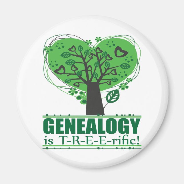 Genealogy är T-R-E-rific! Magnet (Framsidan)
