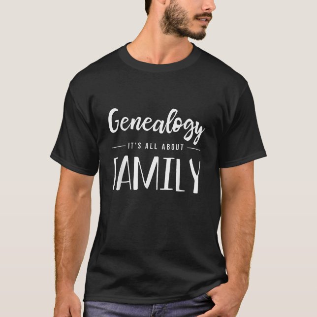 Genealogy Family Träd Genealogist Ancestry Ancesto T Shirt (Framsida)